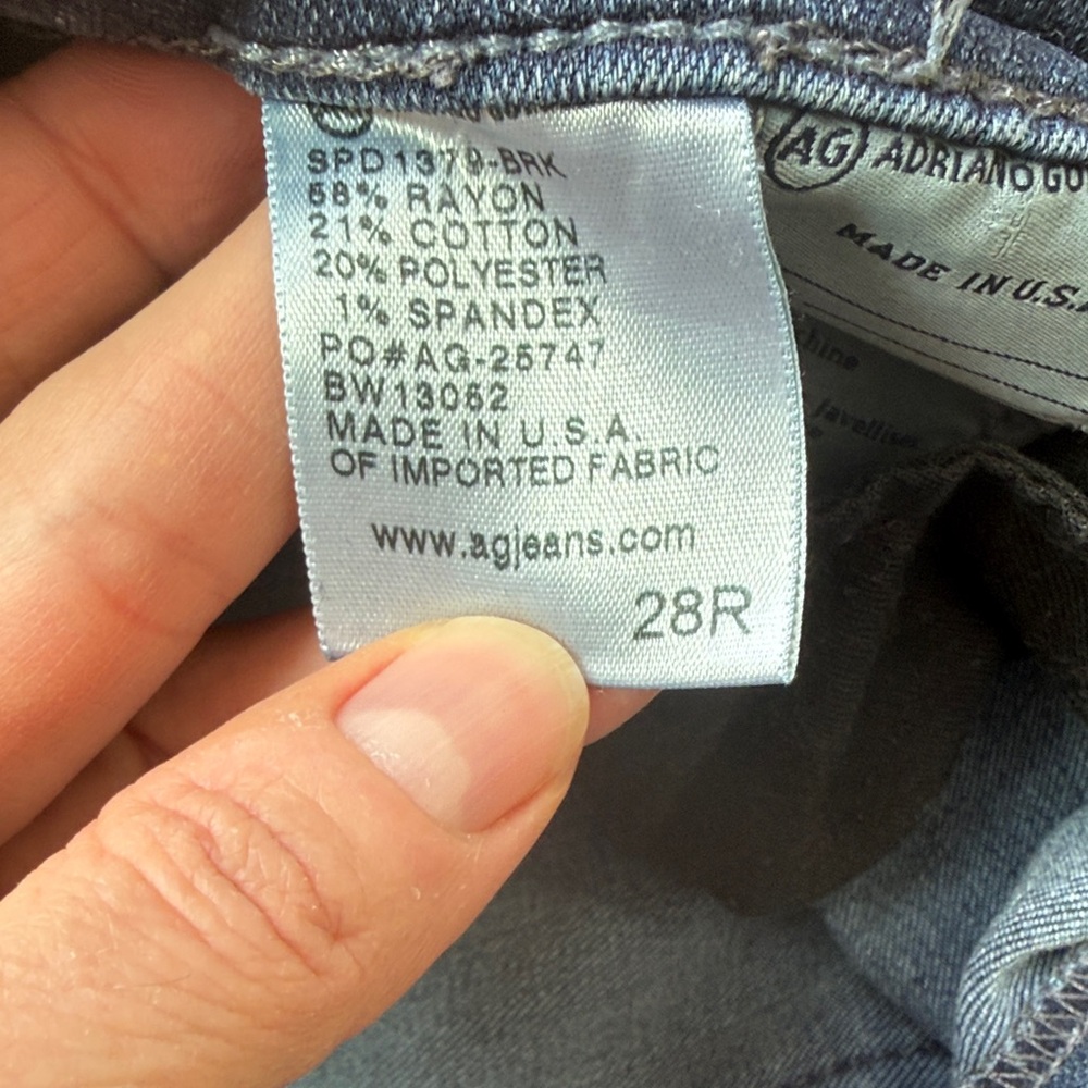 AG Adriano Goldschmied Deep Blue Skinny Jeans - Picture 3 of 5